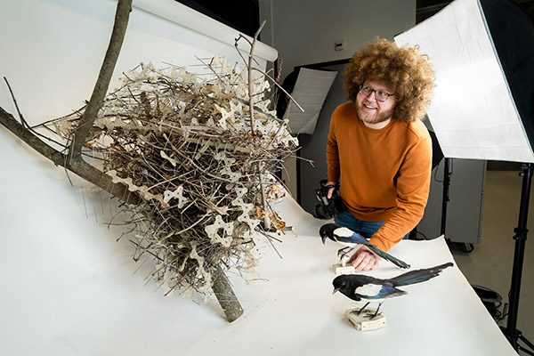 “Even for me as a nest researcher, these are the craziest bird nests I’ve ever seen,” says biologist Auke-Florian Hiemstra outlining examples of how birds have reused, repurposed or ripped out anti-bird infrastructure (Alexander Schippers/Naturalis Biodiversity Center)