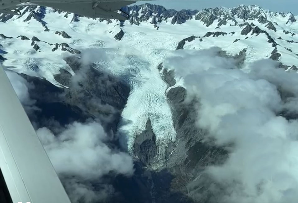 Franz Josef Glacier 26 March, 2023 (Image: Andrew Macintosh /NIWA aerial survey)